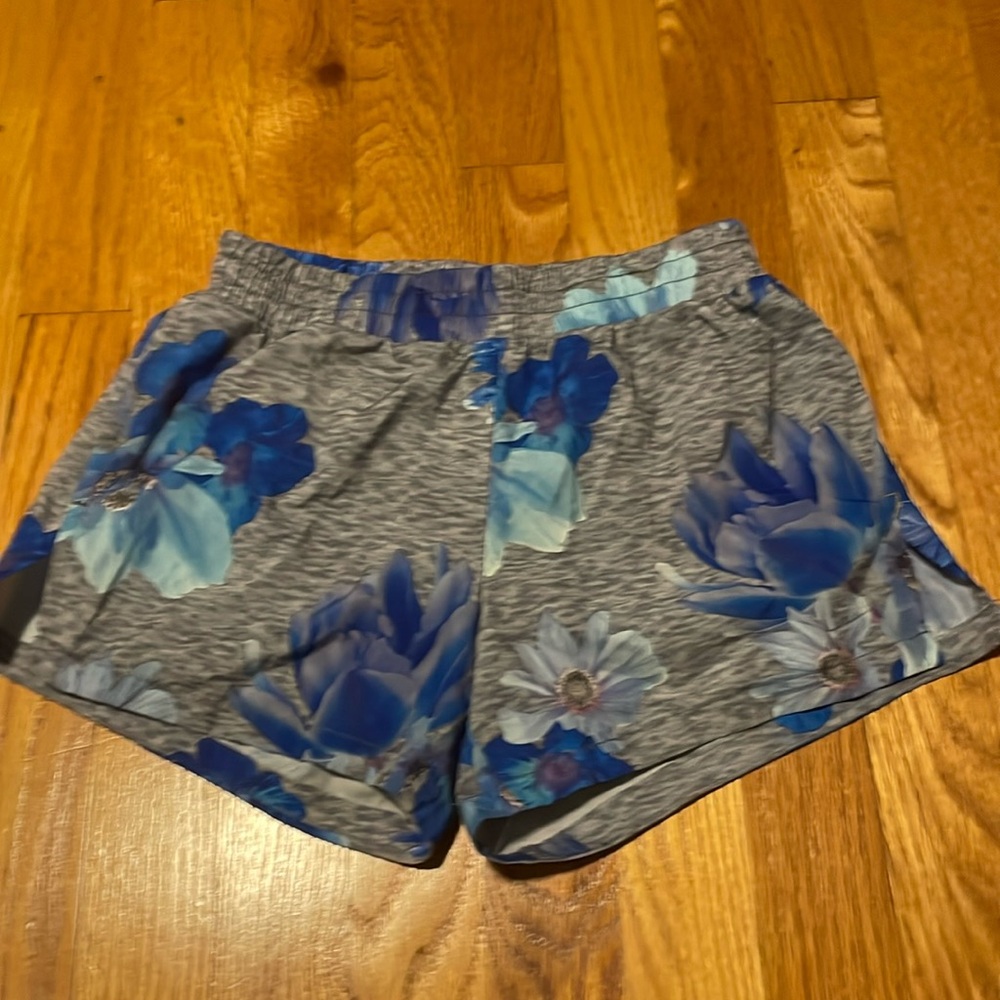 Blue Flower Shorts